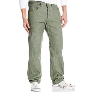 Levi's Mens 501 Original Fit White Oak Cone Denim Green Jeans Size 29x32
